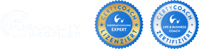 humanops certicoach Siegel für Life und Business Coach sowie European Coaching Expert und LINK Persanality Profiler