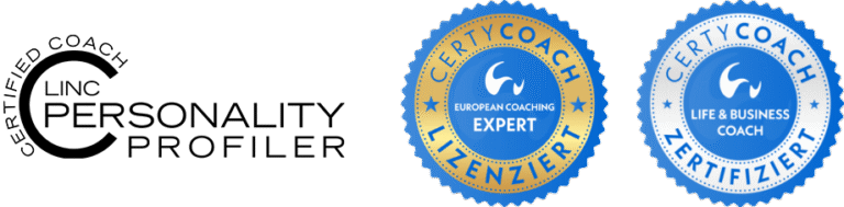 certicoach Siegel für Life und Business Coach sowie European Coaching Expert und LINK Persanality Profiler